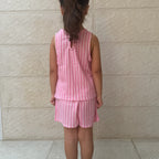 Striped Top & Shorts Set