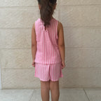 Striped Top & Shorts Set