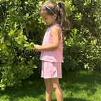 Striped Top & Shorts Set