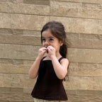 Textured Brown Sleeveless