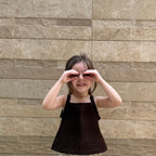 Textured Brown Sleeveless