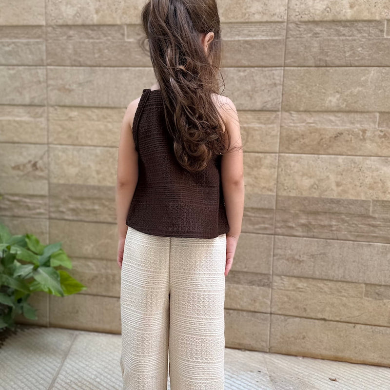Textured Top & Wide Leg Set
