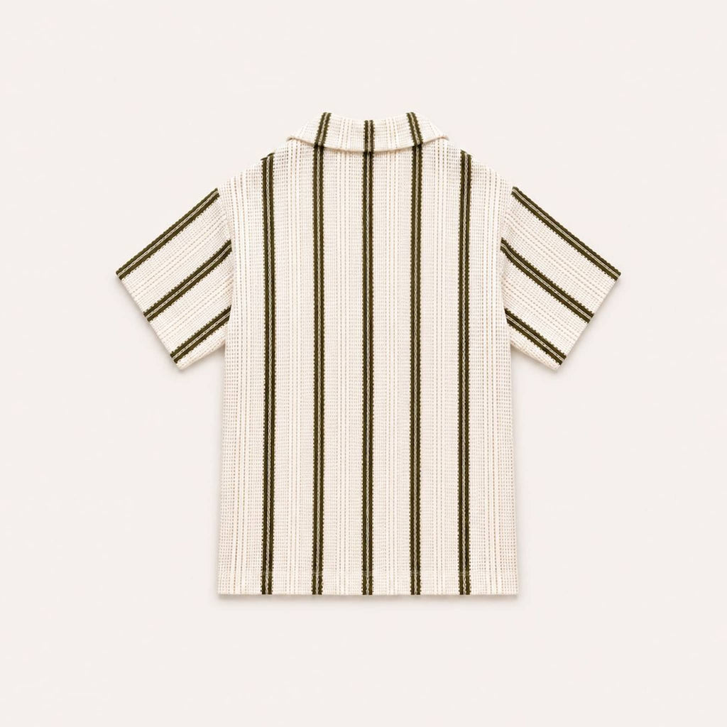 Striped Button-Up Shirt
