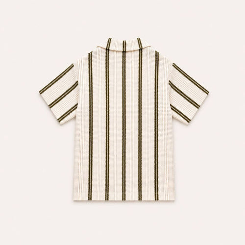 Striped Button-Up Shirt
