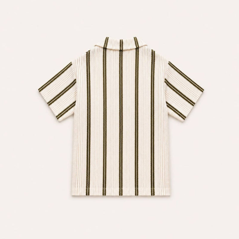 Striped Button-Up Shirt
