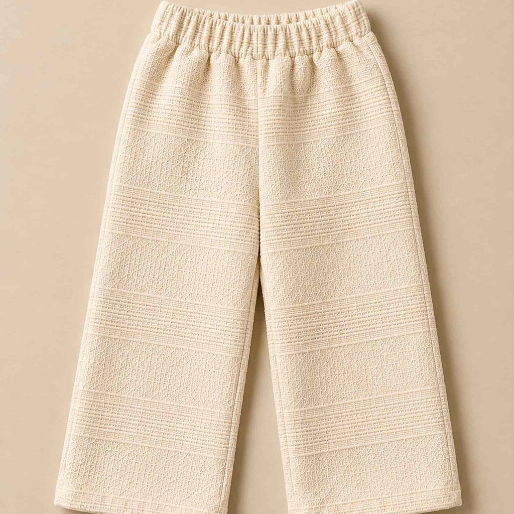 Wide Leg Beige Pants
