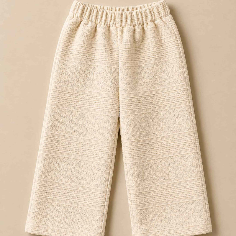 Wide Leg Beige Pants