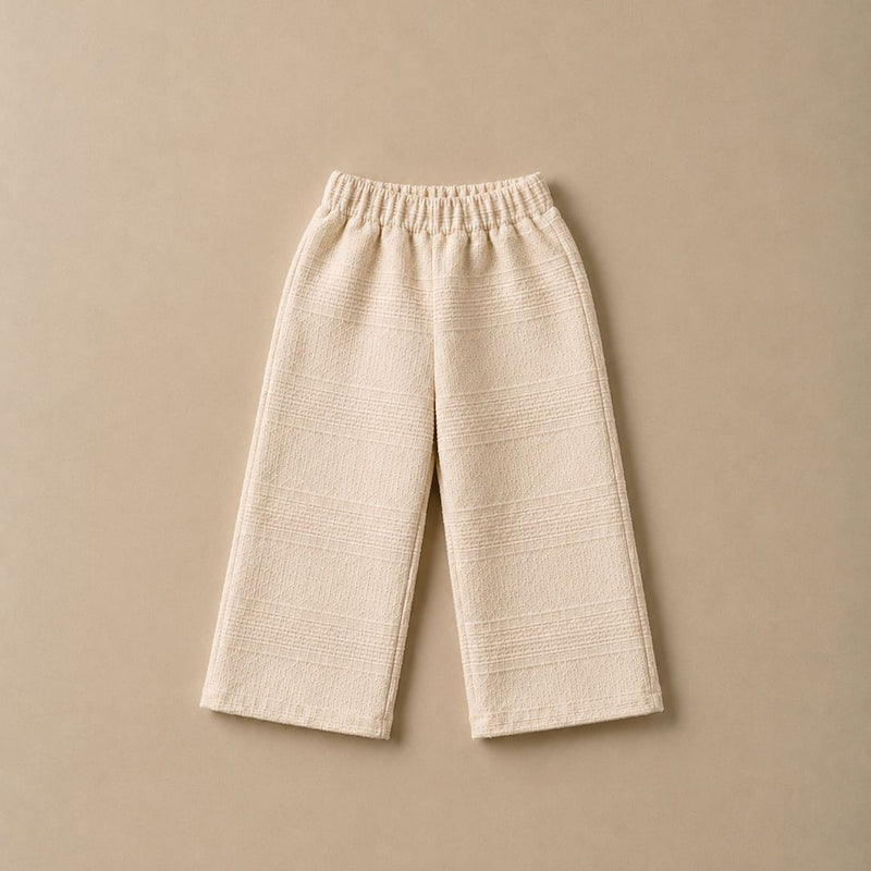 Wide Leg Beige Pants