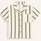 Striped Button-Up Shirt
