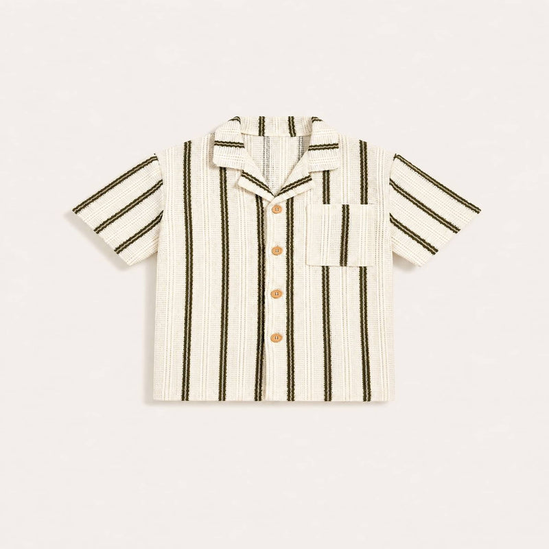 Striped Button-Up Shirt