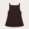 Textured Brown Sleeveless