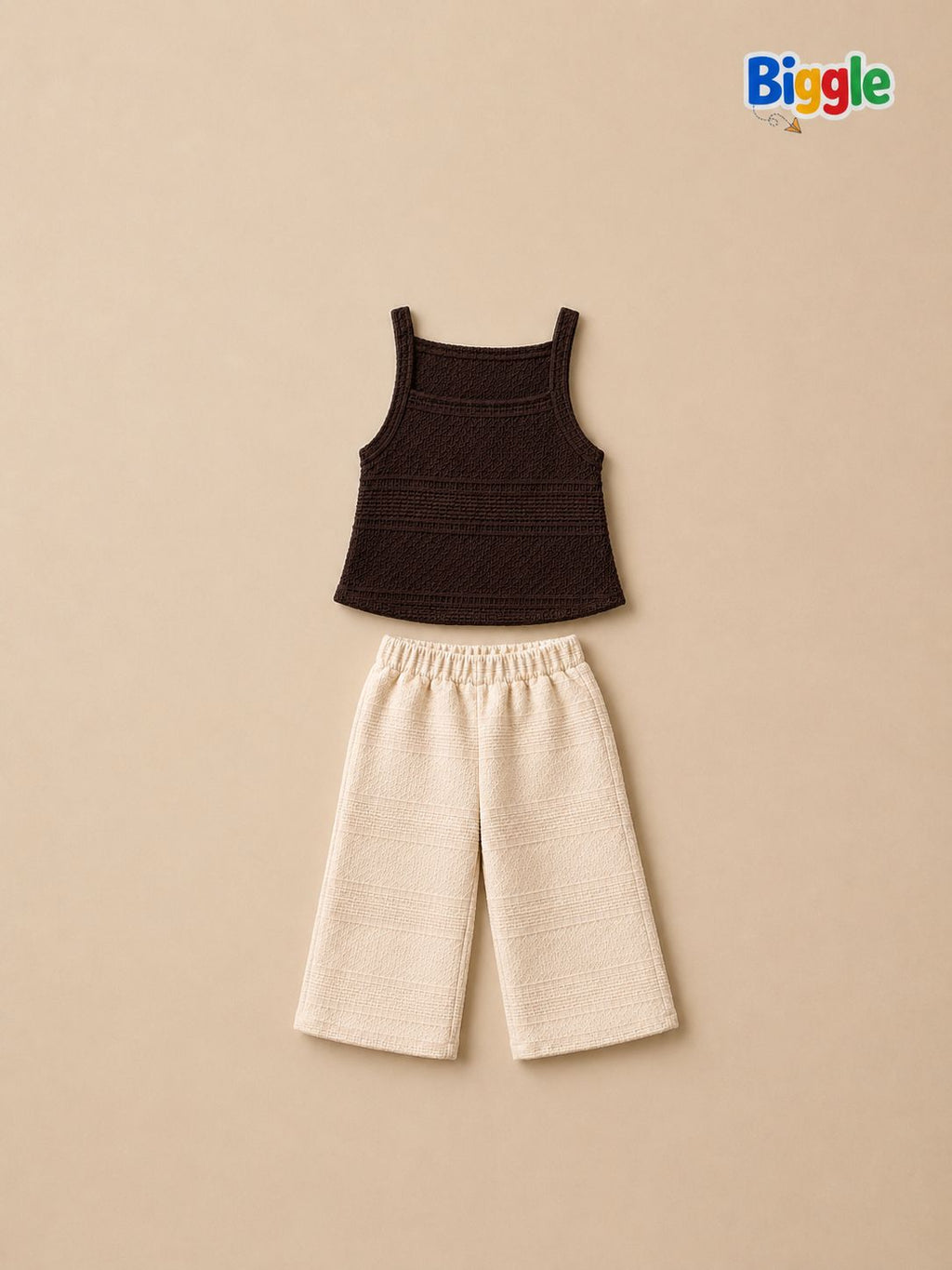 Textured Top & Wide Leg Set