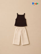 Textured Top & Wide Leg Set