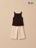 Wide Leg Beige Pants